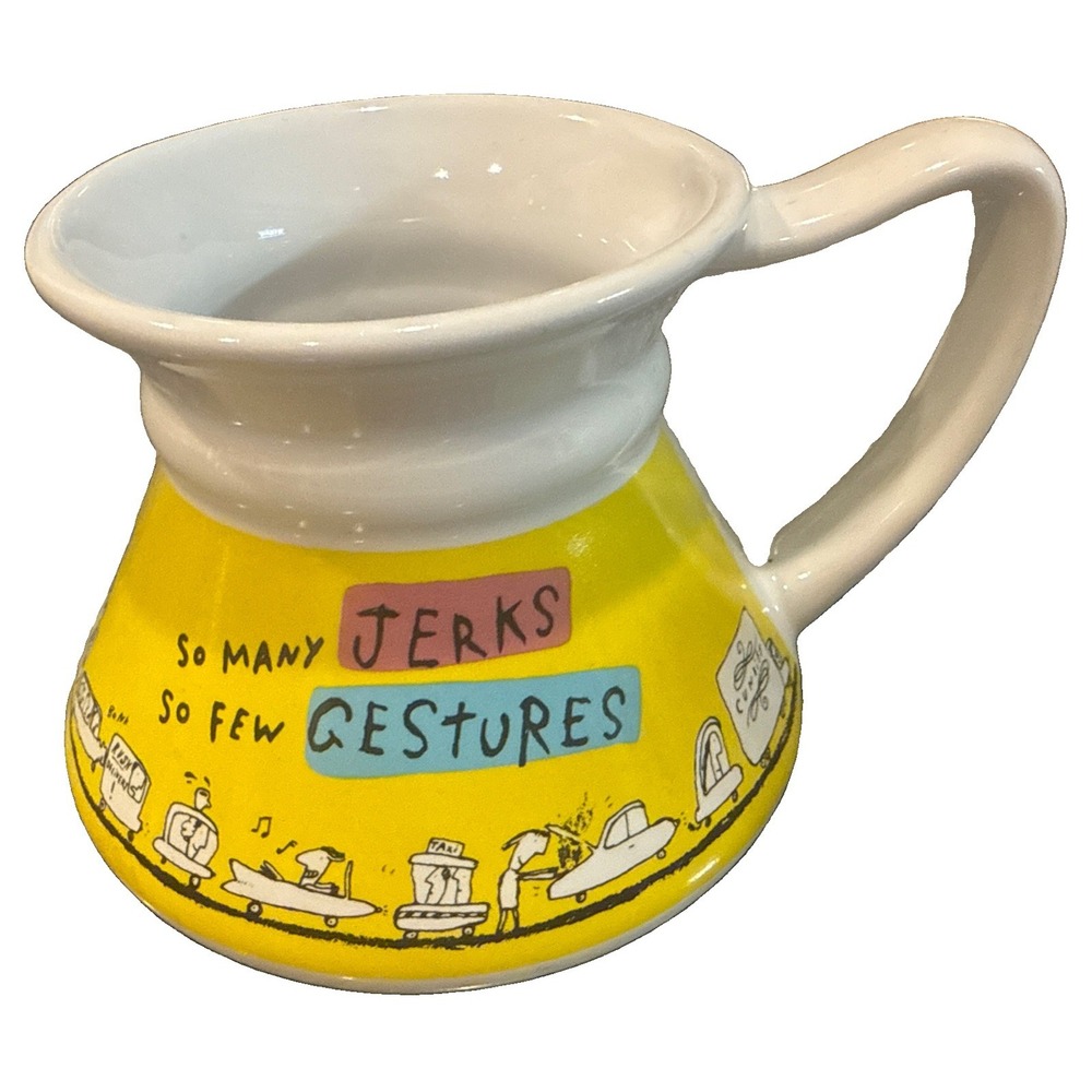 So Many Jerks So Few Gestures Mug Cup No Spill Travel ShoeBox Greetings Hallmark